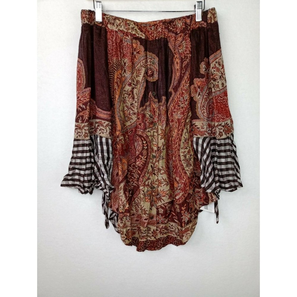 Avani Del Amour Paisley Gingham Small  Top